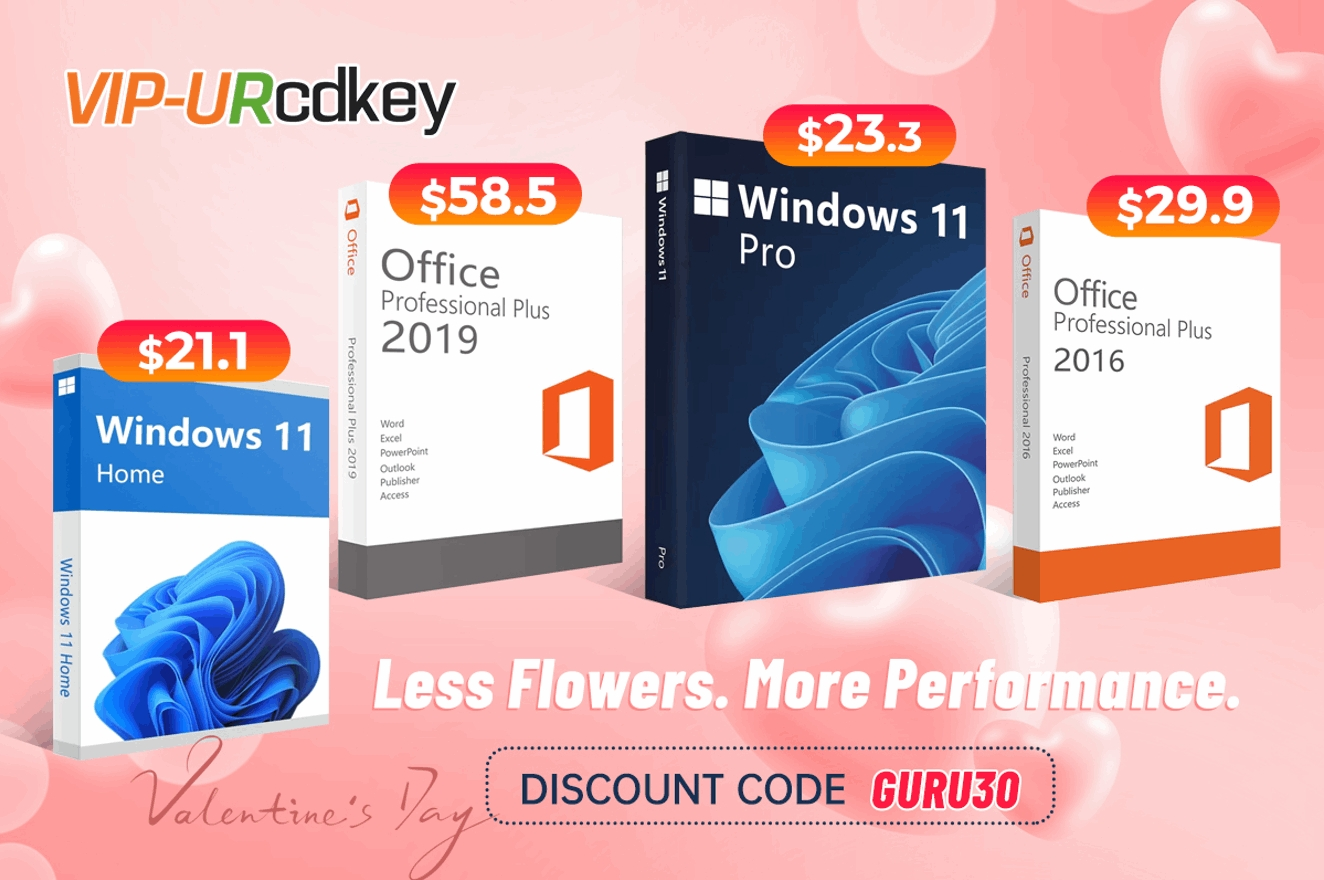 Windows 11 Pro por 23 € en San Valentín: licencias eternas sin suscripciones