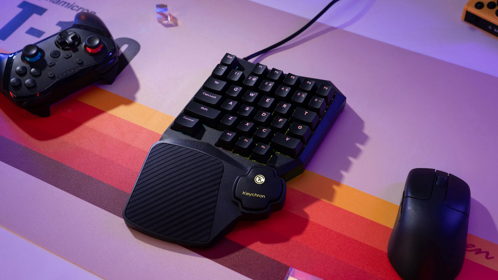 Keychron C0 HE 8K: teclado de una mano por 59€ que revoluciona el gaming