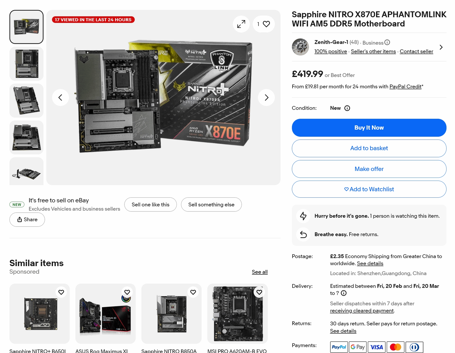 Sapphire lanza la X870EA NITRO+ PhantomLink: Una madre revolucionaria que elimina cables de la GPU