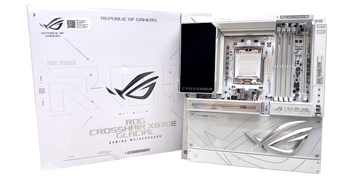 La placa base AMD más espectacular: ASUS ROG Crosshair X870E Glacial