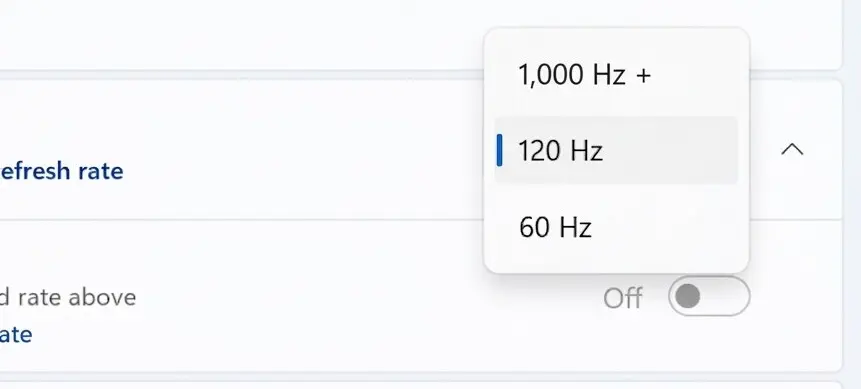 Windows 11 soporta monitores de 1000 Hz: el gaming ultraextremo ya es real